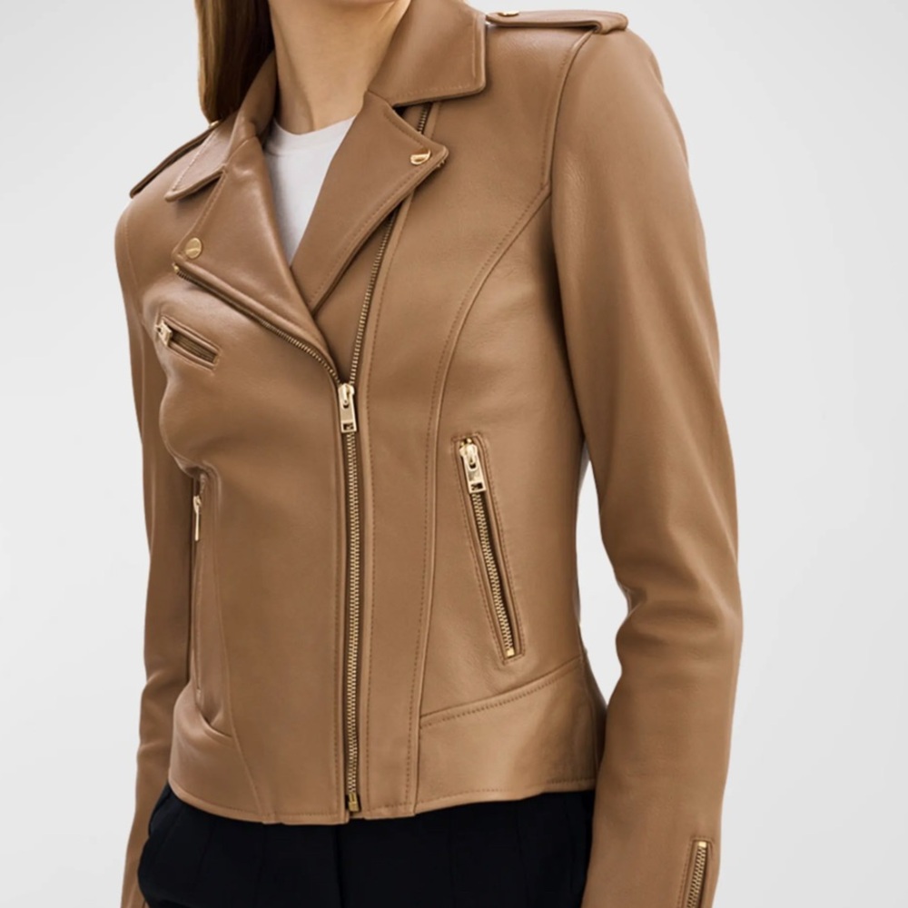 Lamarque Mellie Leather Biker Jacket